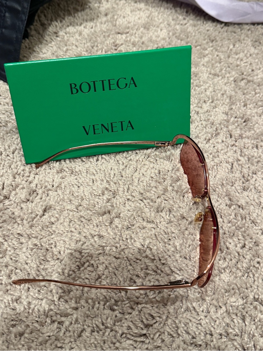 Bottega Veneta Square-Frame Metal Sunglasses women pink - Picture 2 of 5